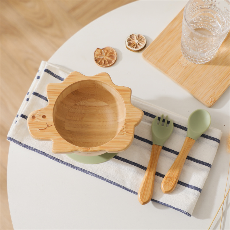 Baby Food Universe - Juego de vajilla de madera para