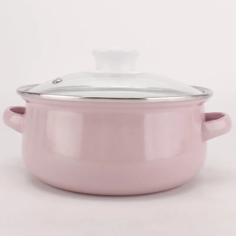 Baby Food Glass - Tazón de sopa esmaltado, olla de