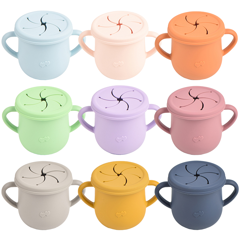 Baby Food Universe - Tazas de alimentación de silicona para