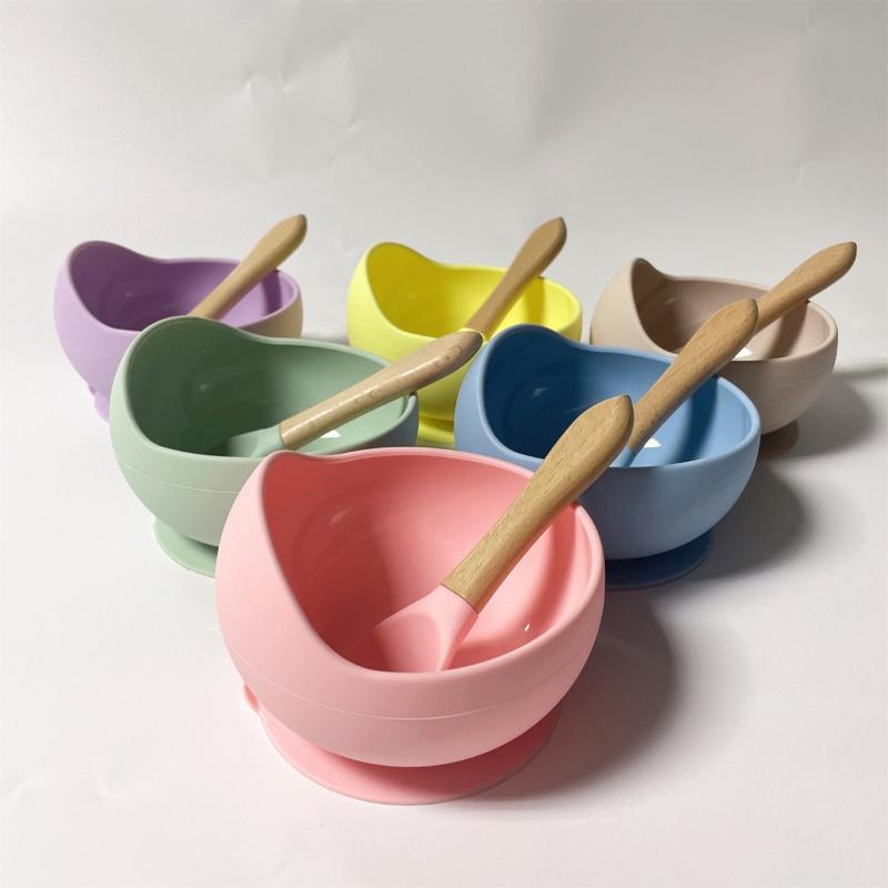Baby Food Glass - Set de Alimentación para Bebés, Tazón,