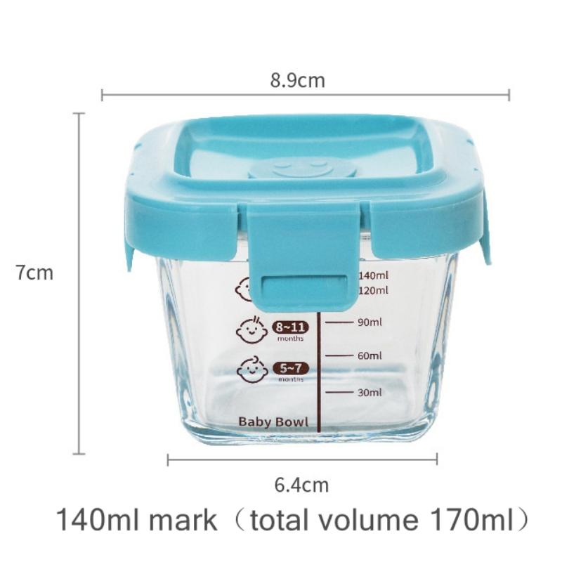 Baby Food Glass - Caja de Almacenamiento Resistente al Calor