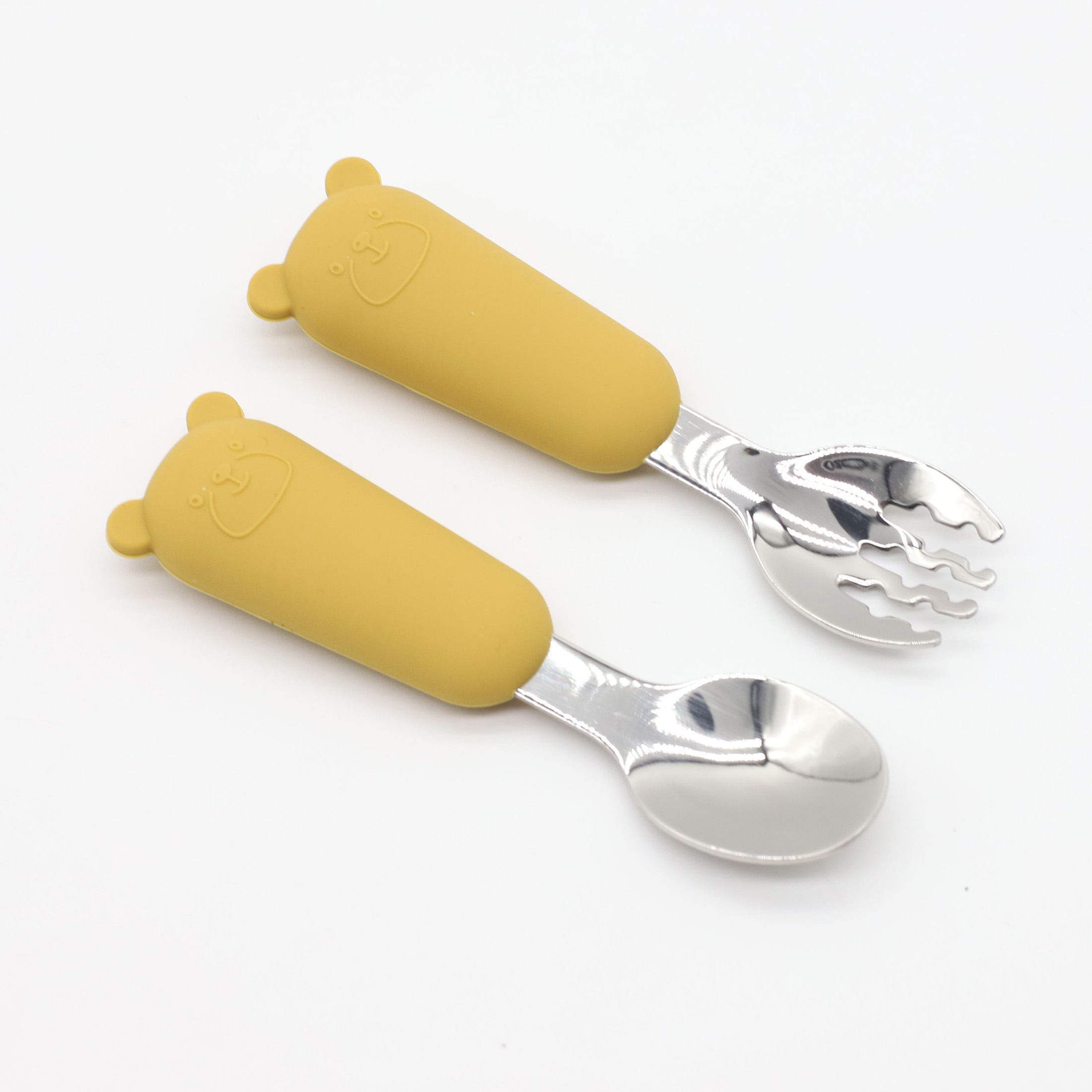 Baby Food Little Spoon - Nuevo Cuchara y tenedor de acero