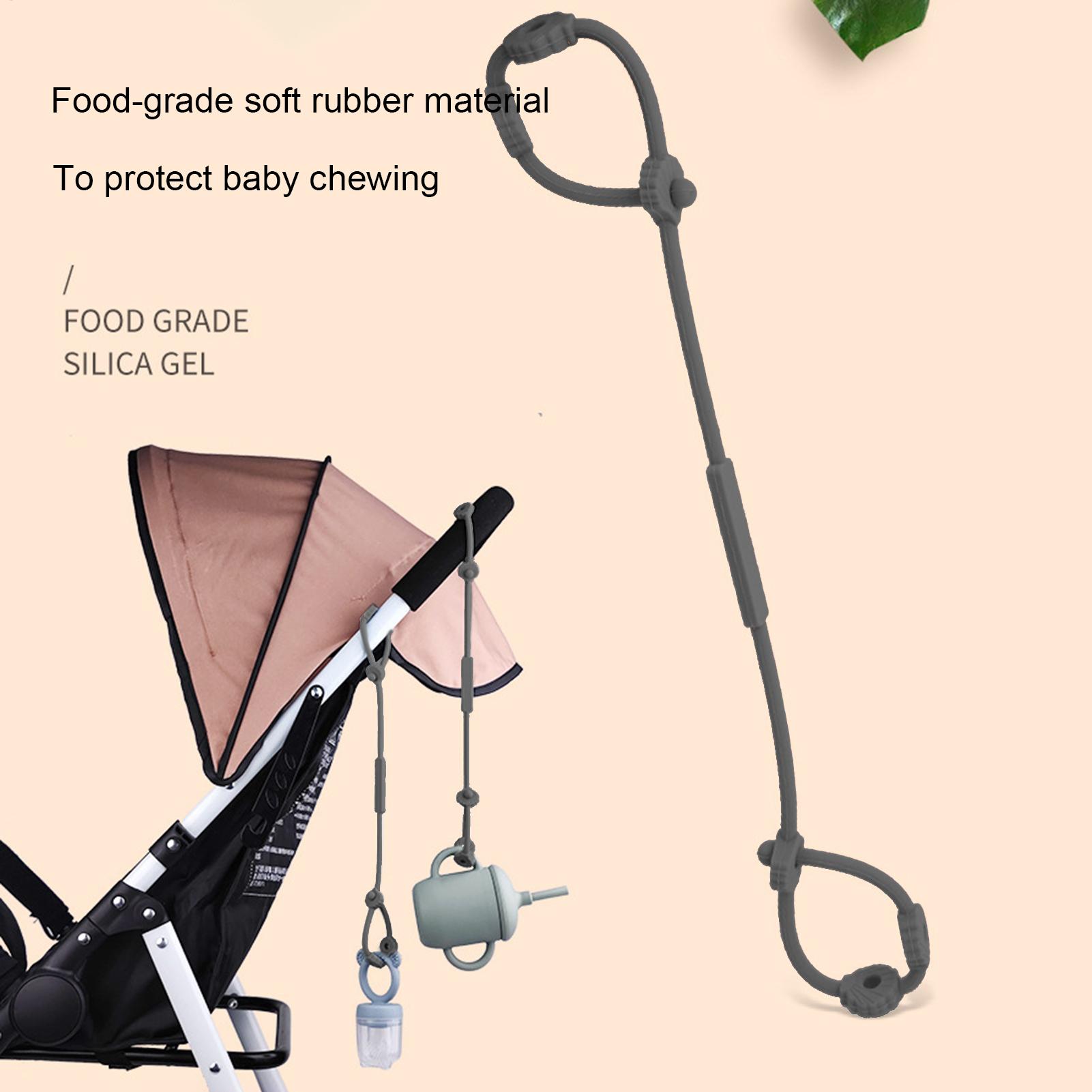Baby Food Eating Chair - Correas de silicona para juguetes de