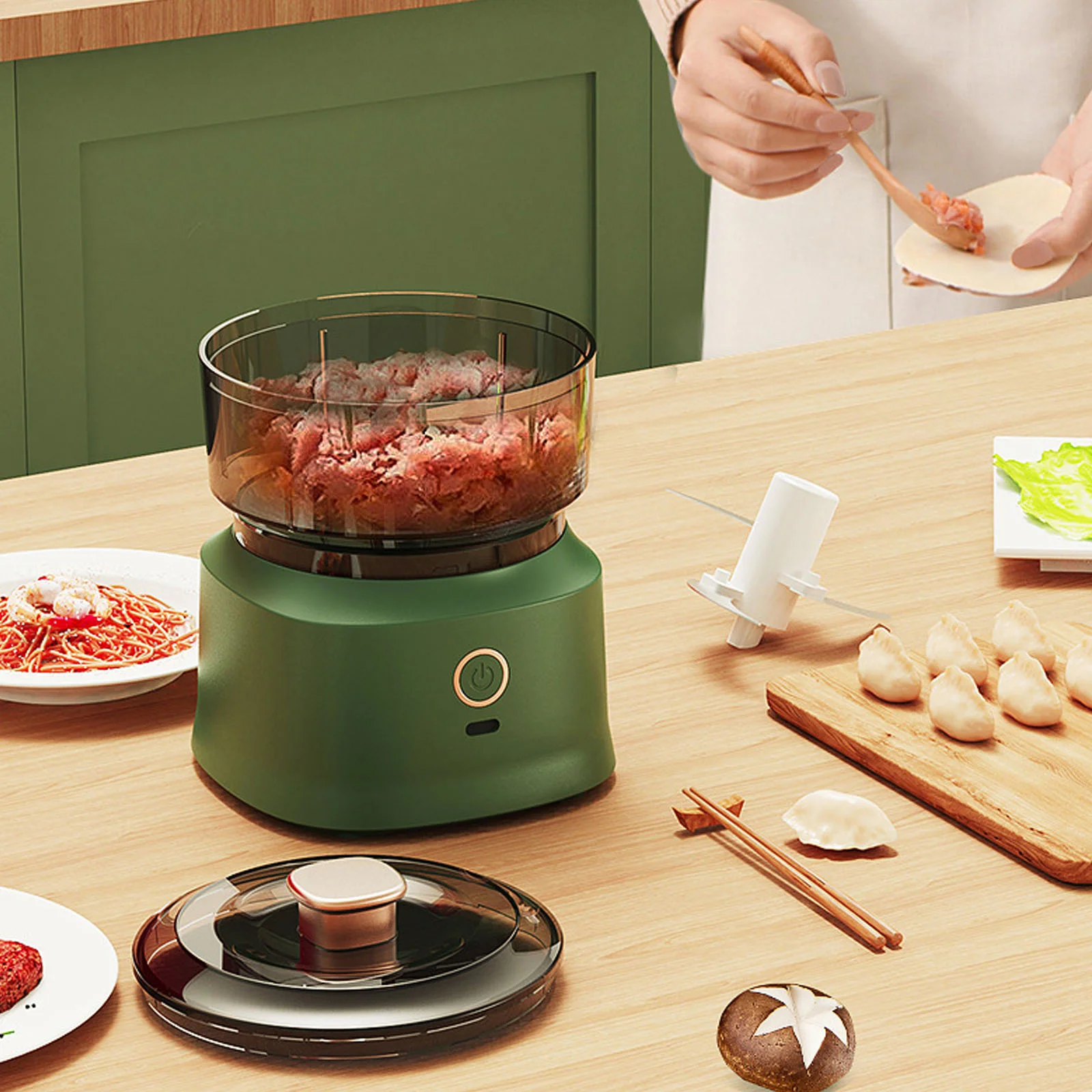 Mini picadora de carne eléctri - Baby Food Grinder Machine reseña y precio