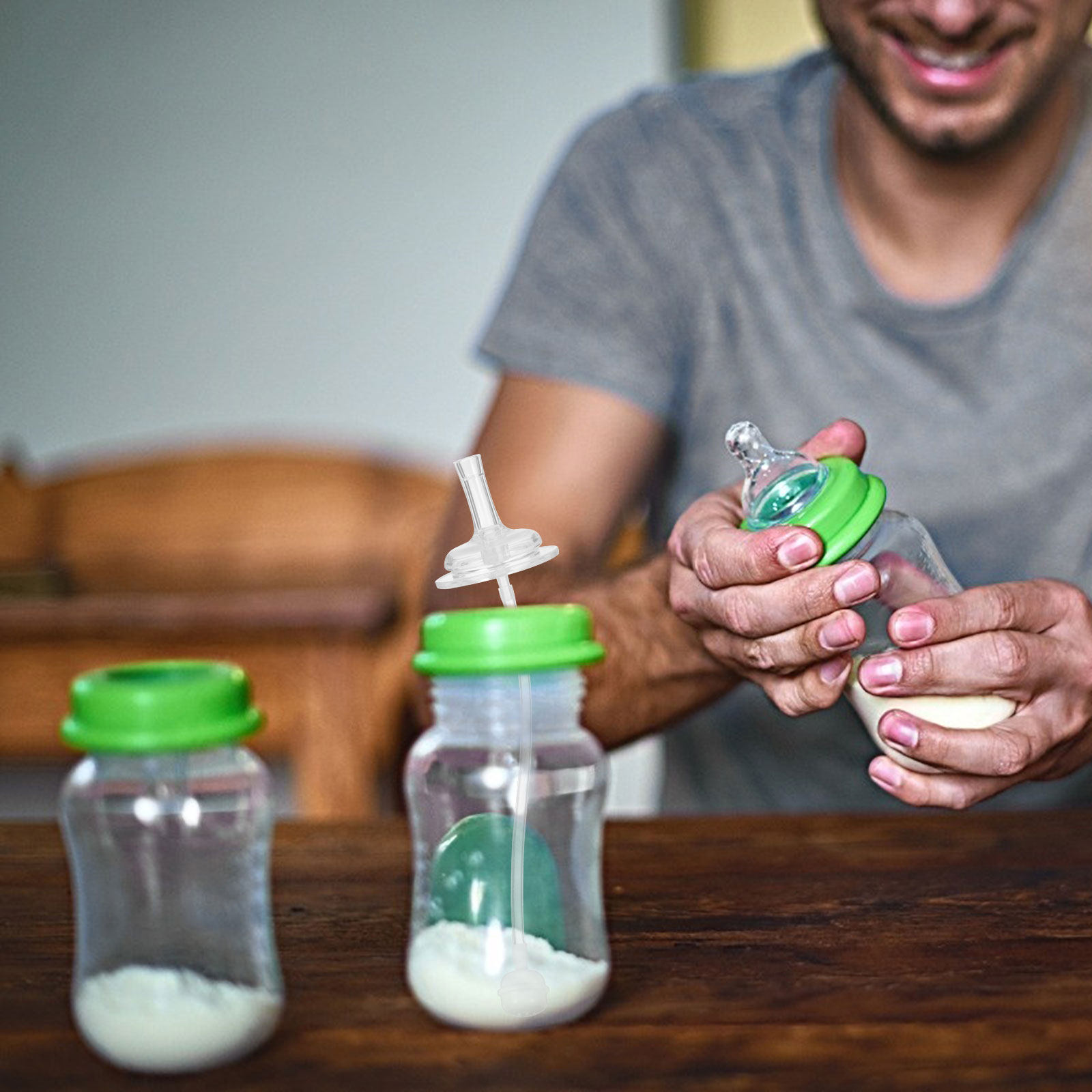 4 Pajitas de Silicona de Grado - Baby Food Glass reseña y precio