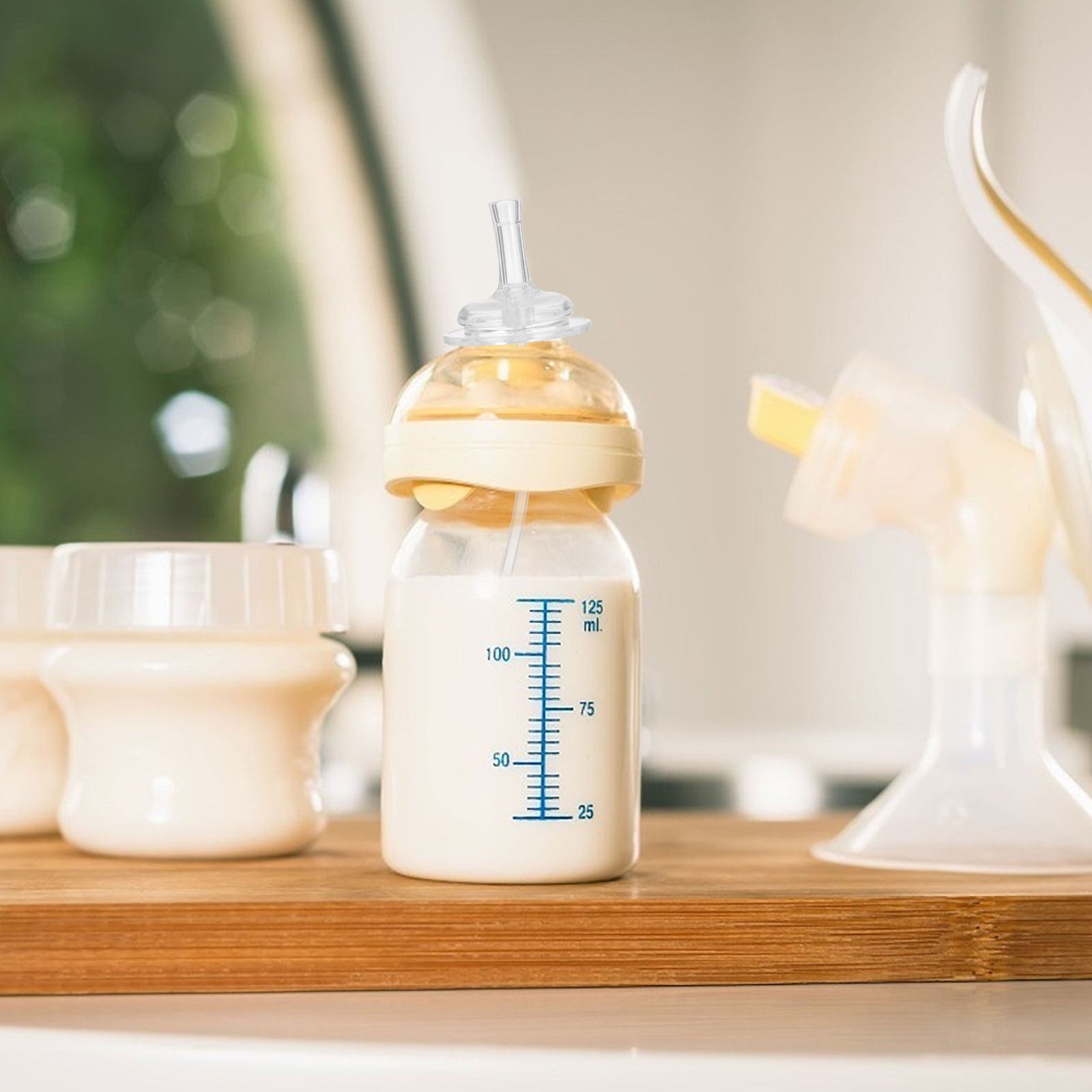 4 Pajitas de Silicona de Grado - Baby Food Glass reseña y precio