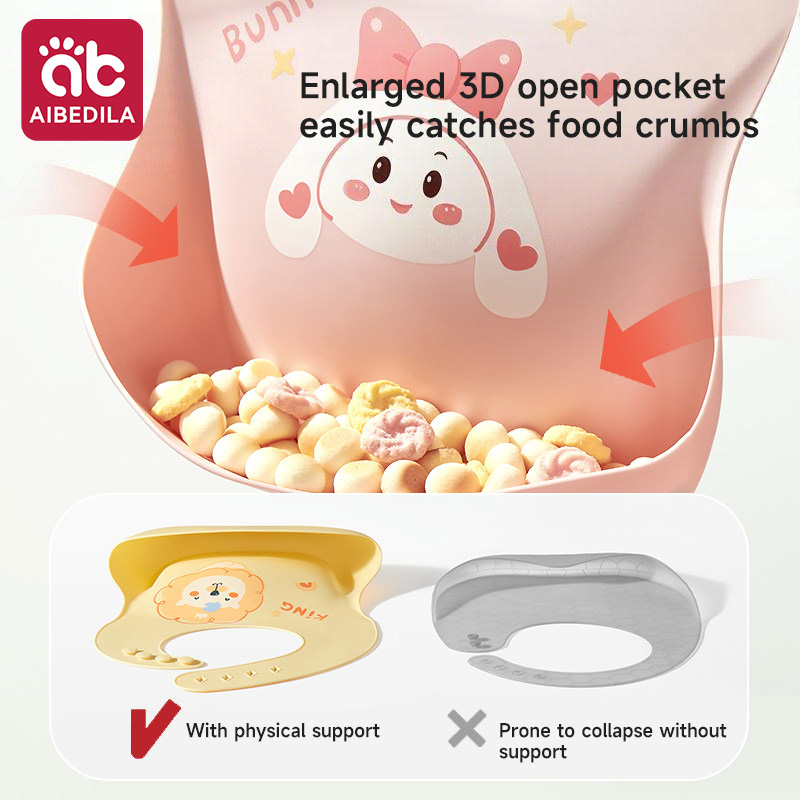 AIBEDILA-Babero de silicona pa - Baby Food Year Old reseña y precio