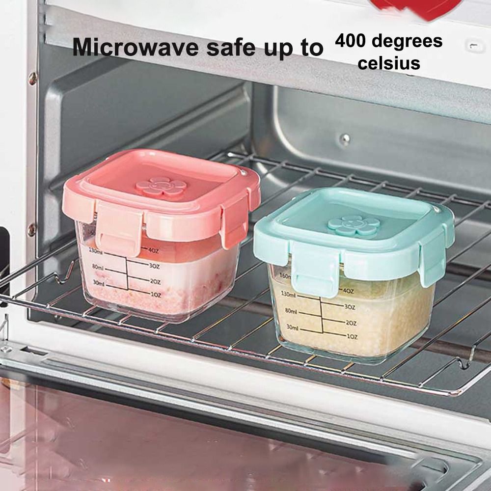 Caja de almacenamiento de alim - Baby Food Glass reseña y precio