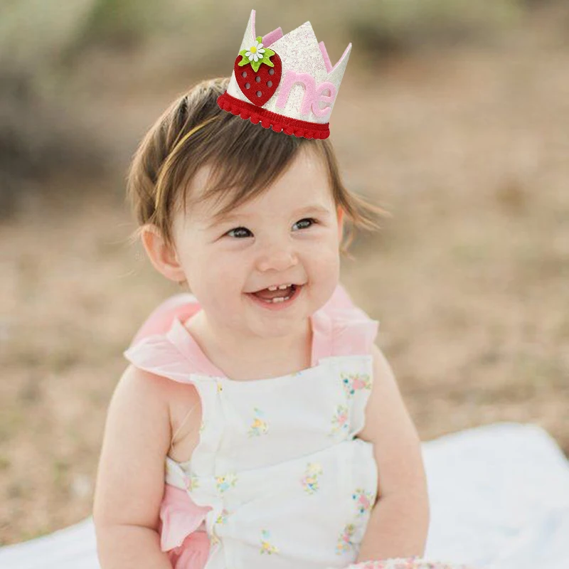 Corona de Fresa Rosa para Cump - Baby Food Year Old reseña y precio