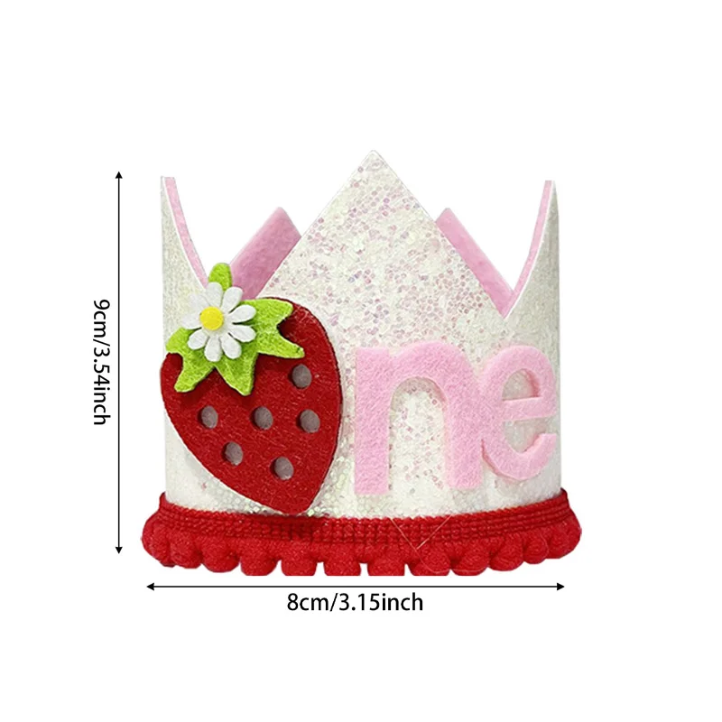Corona de Fresa Rosa para Cump - Baby Food Year Old reseña y precio
