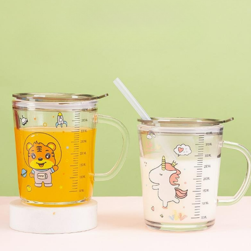 Taza de cristal de dibujos ani - Baby Food Glass reseña y precio