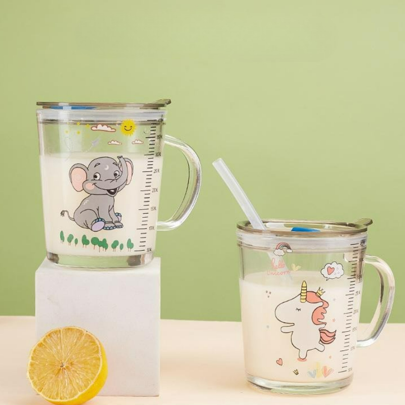 Taza de cristal de dibujos ani - Baby Food Glass reseña y precio