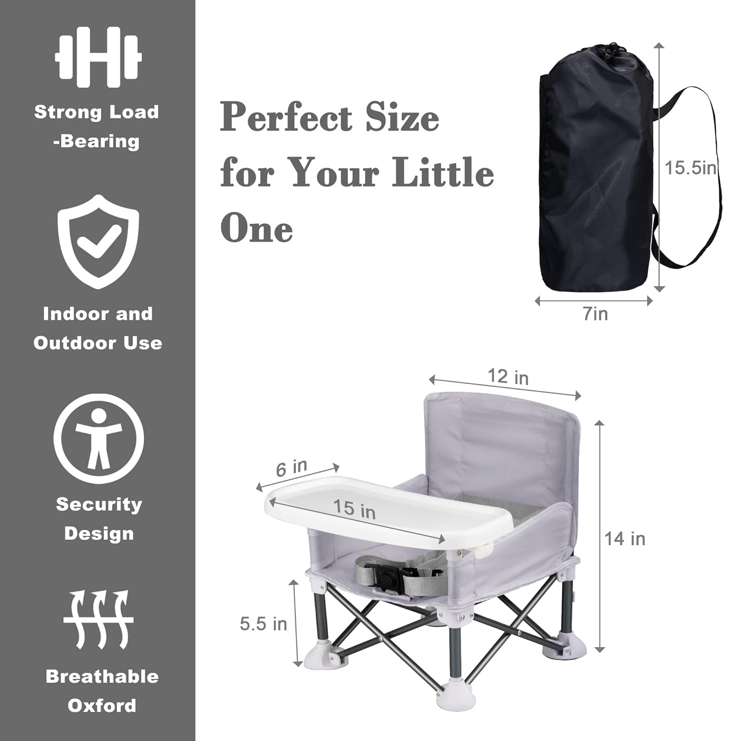 Silla plegable para acampar pa - Baby Food Eating Chair reseña y precio