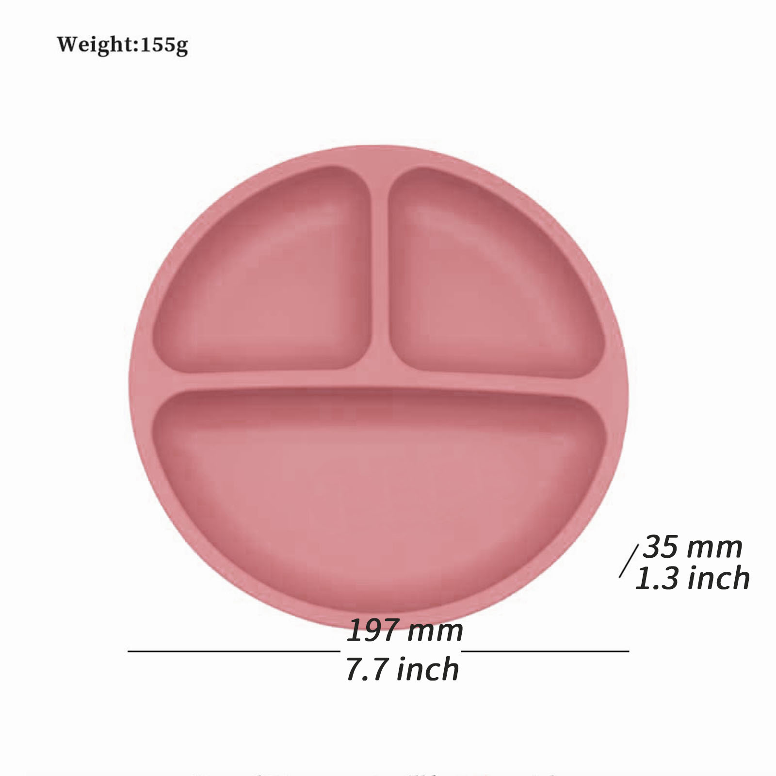Plato dividido de silicona de  - Baby Food Universe reseña y precio