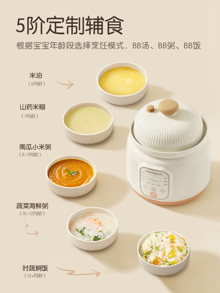 Olla BB de micropresión Jiuyan - Baby Food Usa reseña y precio